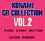 Konami GB Collection Vol.2 (Europe) Title Screen